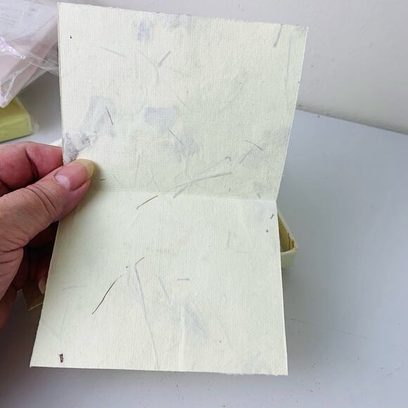 Handmade Floral Paper Stationery Note Cards 4 Sets of 10 Eco-Friendly - Picture 4 of 13